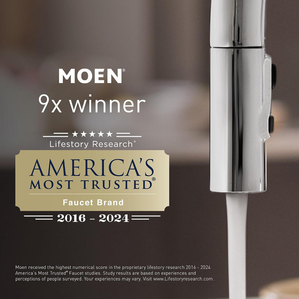 Moen Verso Eco-Performance Infiniti Dial Square Rain Shower Head with Detachable Hand Shower Combo, 7-Inch Spray Head, Chrome, 220C5EP