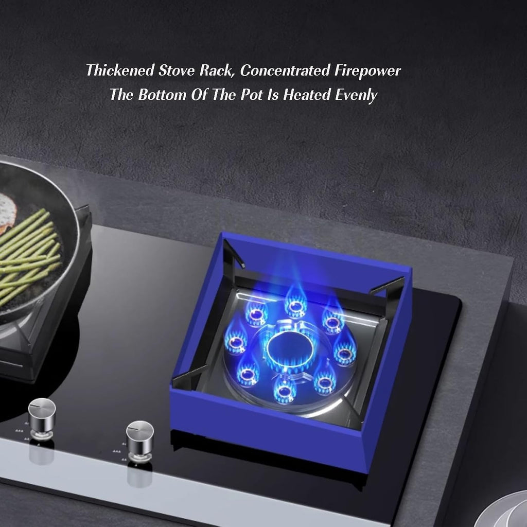 Recessed Gas Stove Cooktop,2 Burners Natural Gas and Propane Stove,Built in Gas Stove Top,with Thermocouple Protection