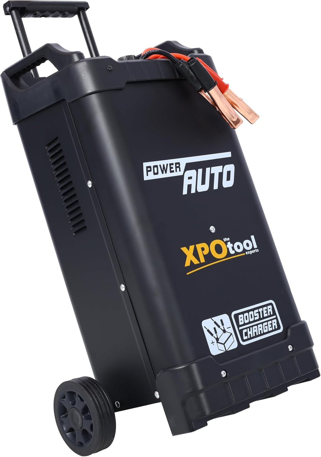 12V & 24V Wheeled Battery Charger Fully Automotive Battery Maintainer Jump Starter Dial Display Telescopic Handle