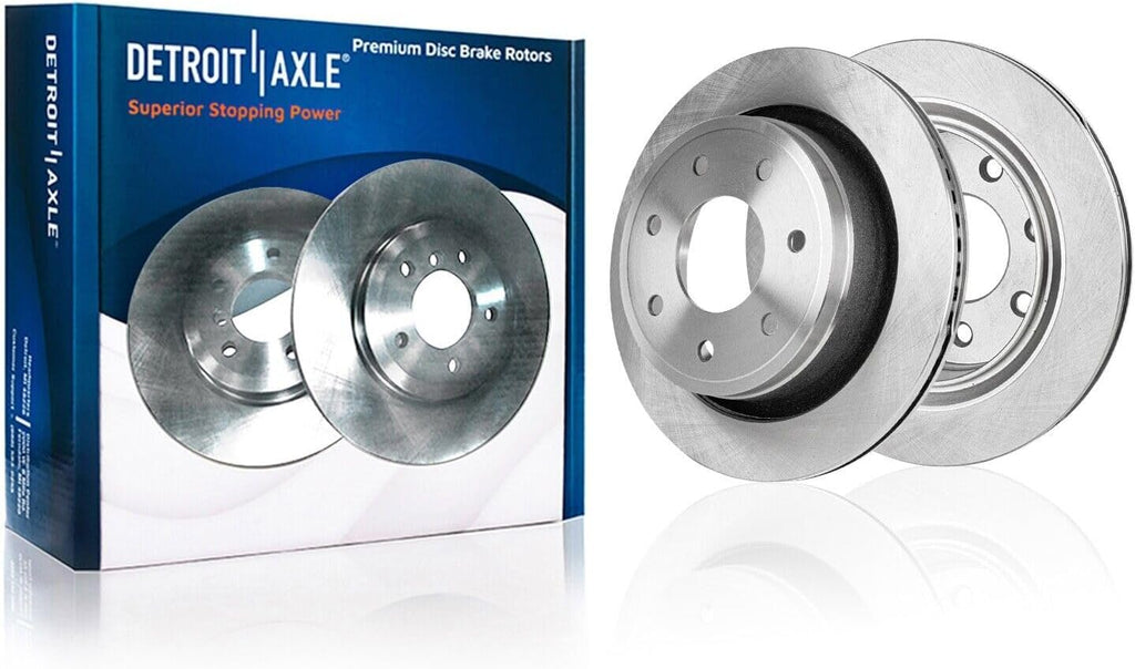 Detroit Axle - Rear Brake Kit for Ford 2012 2013 2014 F-150 [7 Lugs], Disc Brake Rotors Ceramic Brakes Pads with Hardware Replacement : 13.70' inch Rotors