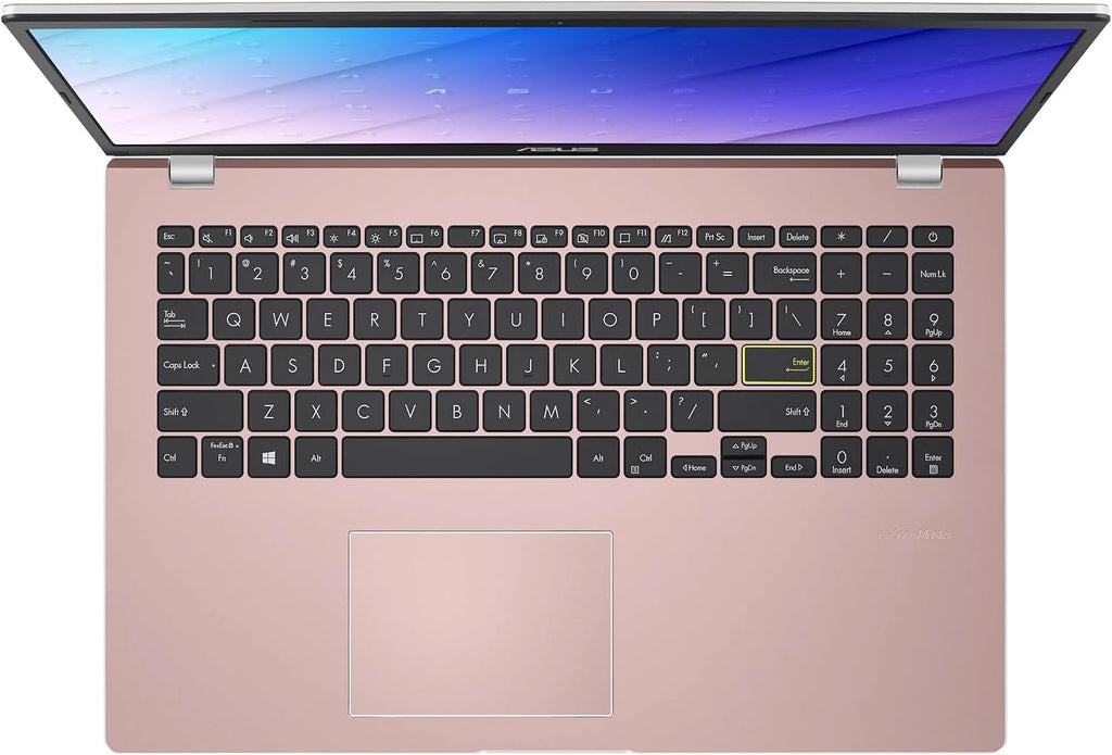 ASUS L510 15.6' FHD Thin Light Student Laptop - Intel Celeron N4020 up to 2.80 GHz CPU, 4GB DDR4 RAM, 128GB Storage, Backlit Keyboard, Webcam, 1 Year Office 365, Windows 11 in S Mode, Rose Pink