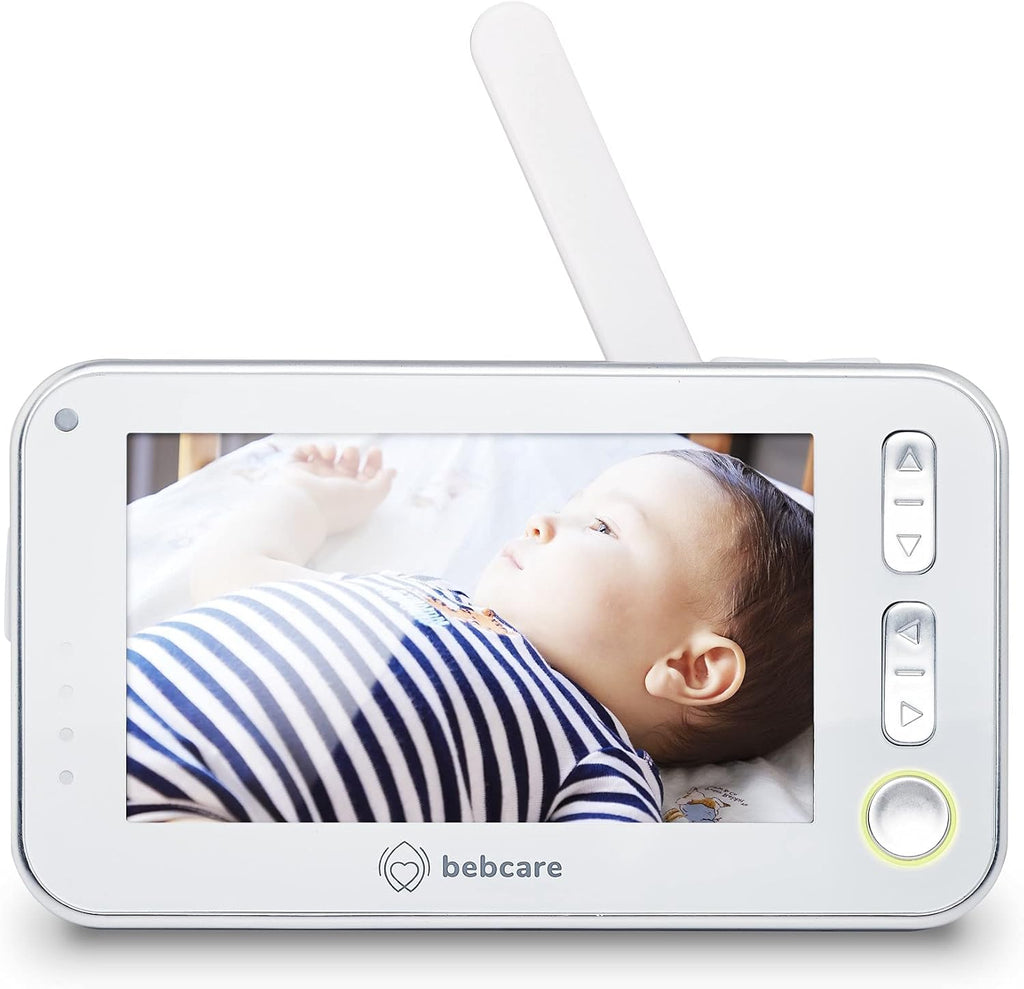 Bebcare Motion - Video Baby Monitor (2-Camera Bundle): 4.3' Ultra-Clear Screen, 360° Pan-and-Tilt Camera, Temperature Sensor, Motion and Sound Alert, Auto Baby Tracking Camera