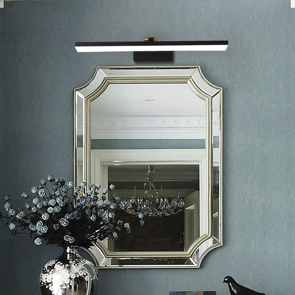 Mirror Light Led Front Lights European Style Black Wrought Iron Acrylic Art Bathroom Dressing Table Waterproof Fog Cabinet Lamp,Chandelier
