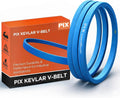 PIX A136K Kevlar V-Belt Aramid Corded - 1/2' x 138' OC OEM Replacement Wrap Belt for Lawnmowers and Lawn Garden Equipment - Heavy-Duty Drive Belt for Riding Mowers and Tractors - Pack of 5