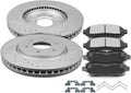 SCITOO Front Brake Pads and Rotors Kits Fit For Nissan For Frontier 2005-2019,For Pathfinder 2005-2012,For Xterra 2005-2015,For Suzuki For Equator 2009-2012