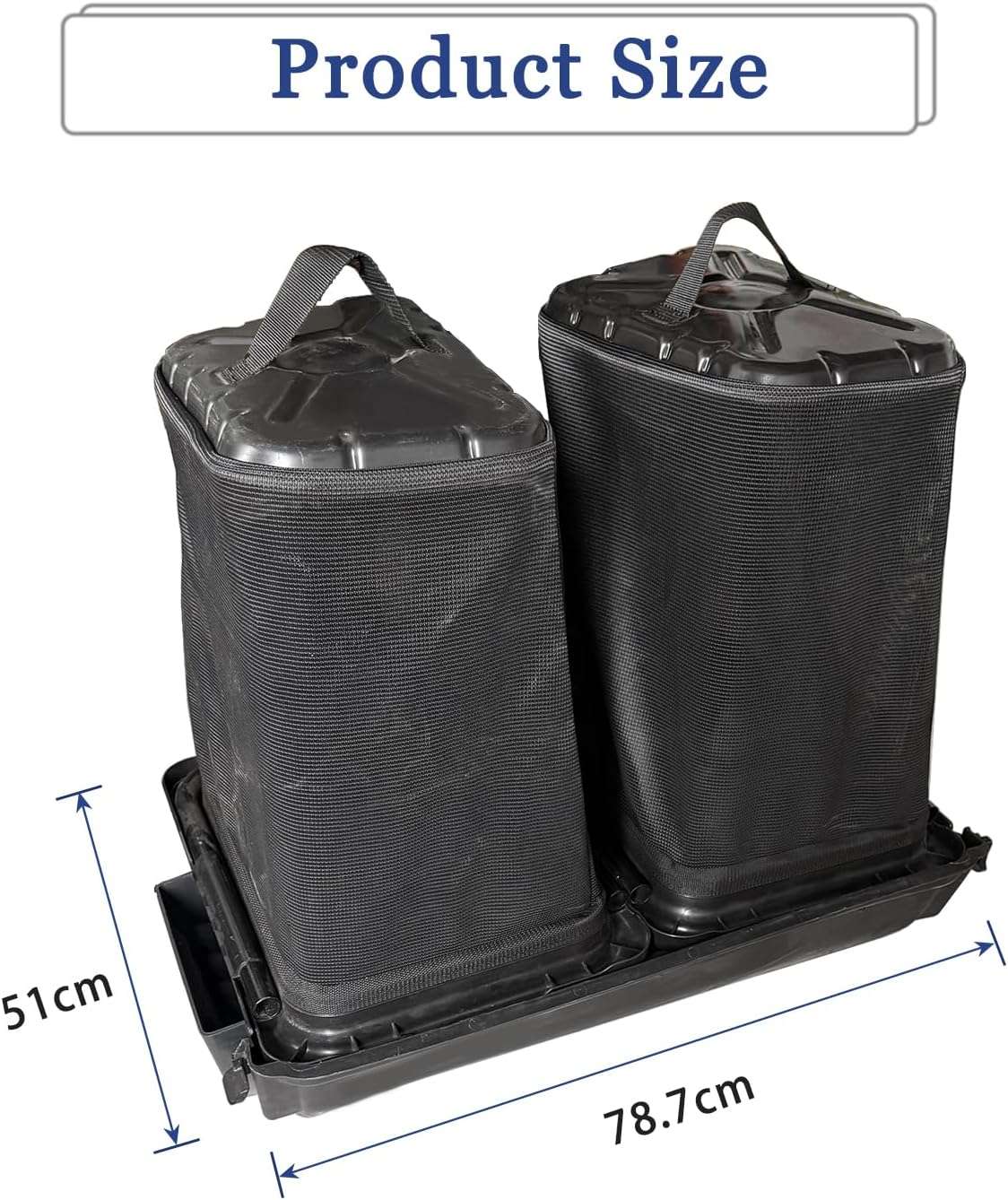 (Note:NO Bagger Brackets kit) Twin Bagger/Double Bagger kit Compatible with 42-46inch Zero-Turn Lawn Mowers 36 Inch Lawn Tractors 2020 and After 36 Inch Double Bagger Riding Mowers