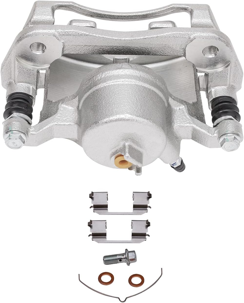 Detroit Axle - Front Brake Kit for Honda CR-V Element Drilled Slotted Disc Rotors Right Brake Caliper w/Bracket Replacement : 11.10 inch Front Rotor