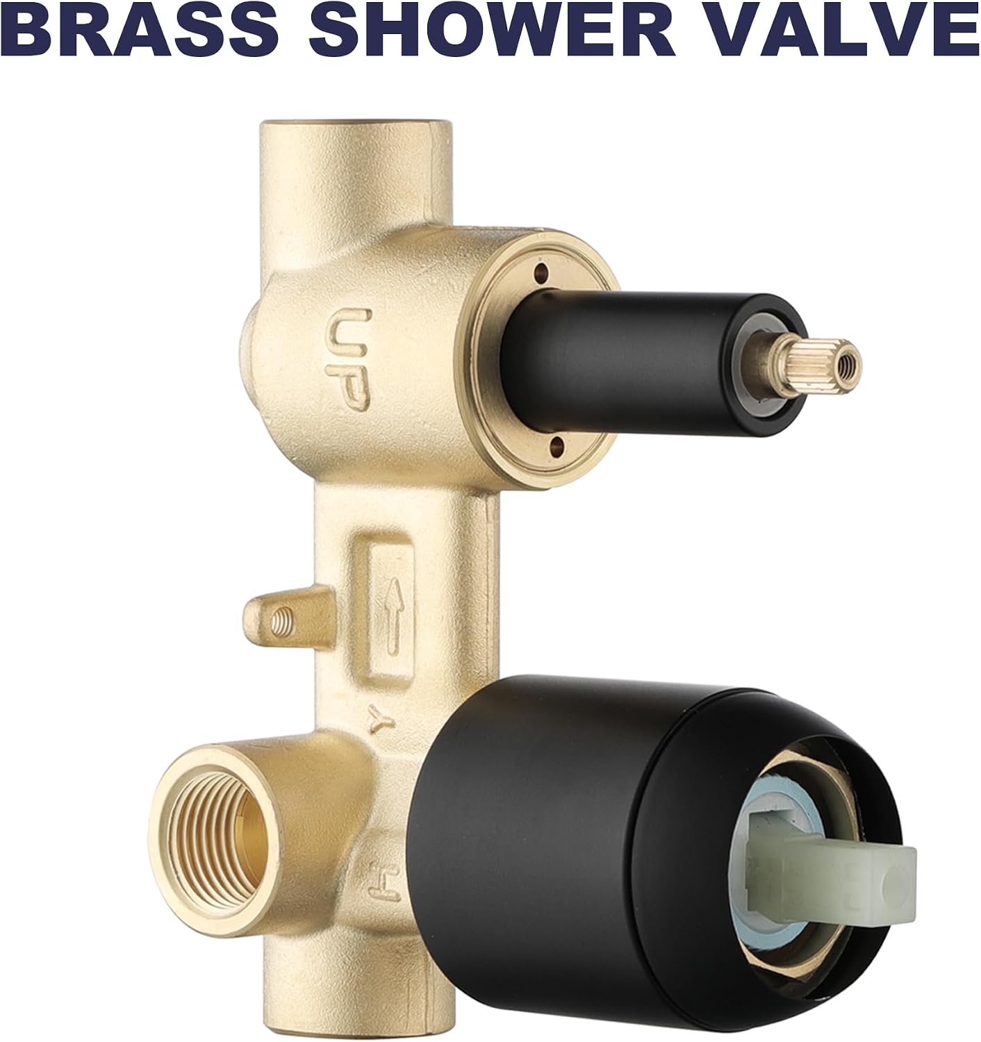 Shower System, Black Shower Faucet Set, 8' Rainfall Shower Head and Handheld Spray Combo, Round Shower Head and Handle Set with Valve and Trim Kit, Matte Black