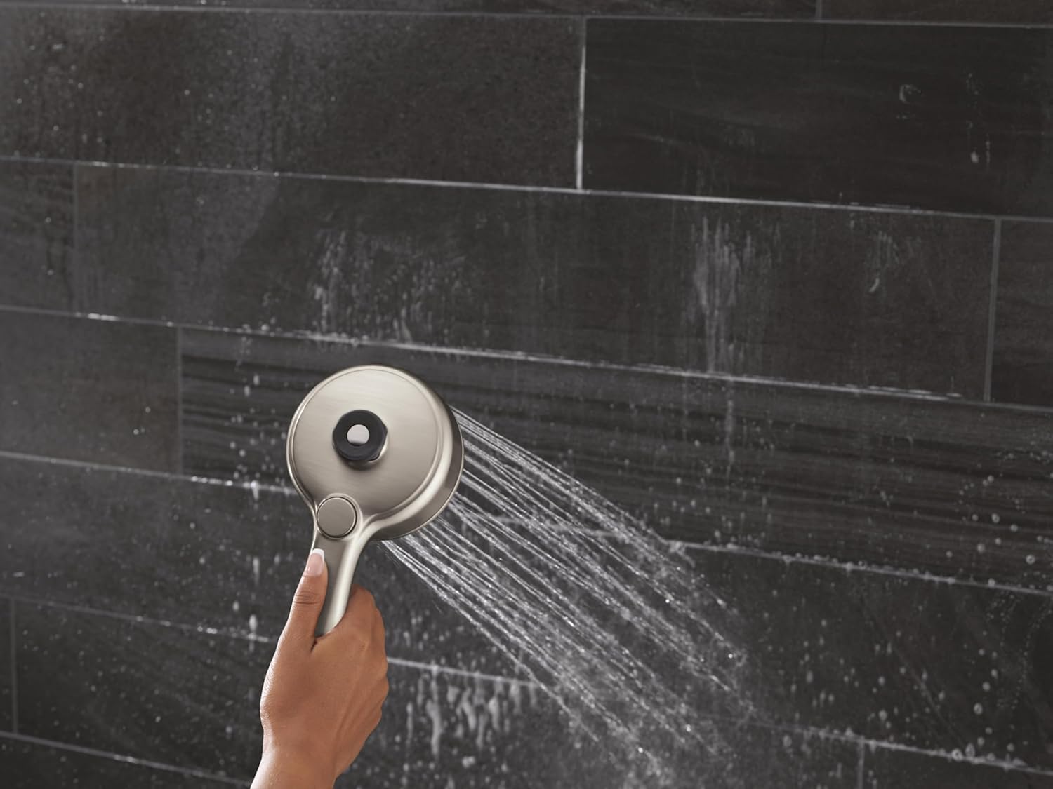 Delta 7-Setting PivotPro 3-in-1 Combination Shower Head with ProClean Spray, Brushed Gold Round Shower Head Rainfall with Handheld Spray, 1.75 GPM, Lumicoat Champagne Bronze 58600-CZ-PR