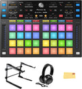 Pioneer DJ DDJ-XP2 Sub-Controller for Rekordbox & Serato DJ Pro Bundle with Laptop Stand, Headphones, and Austin Bazaar Polishing Cloth
