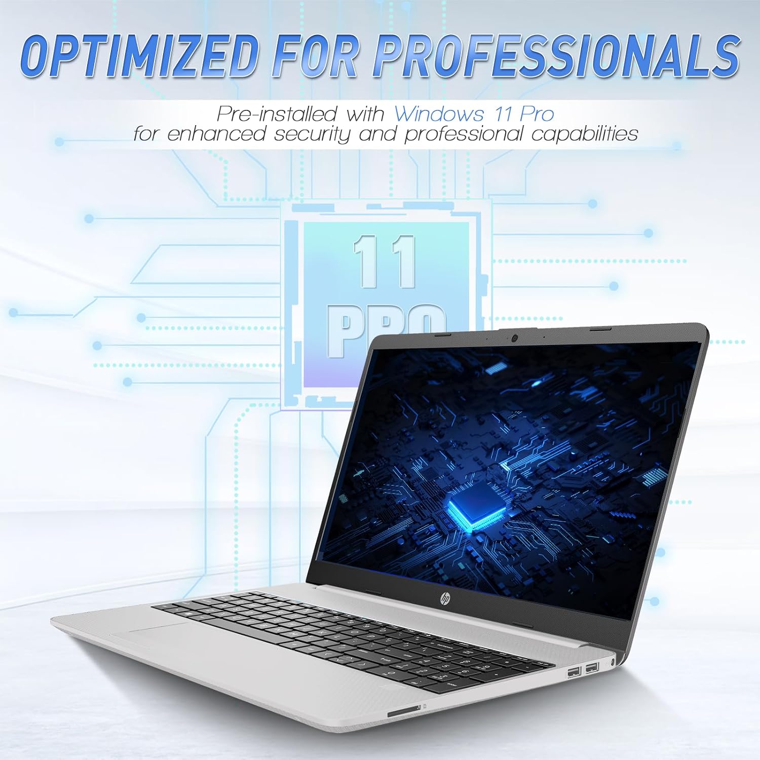 HP 15 Slim Copilot Ready AI Laptop • Intel AI-Powered 4-Core Processor • Intel UHD Graphics • 16GB RAM • 2TB SSD • Type-C • Long Battery • LifeAnti-Glare • Win 11 Pro