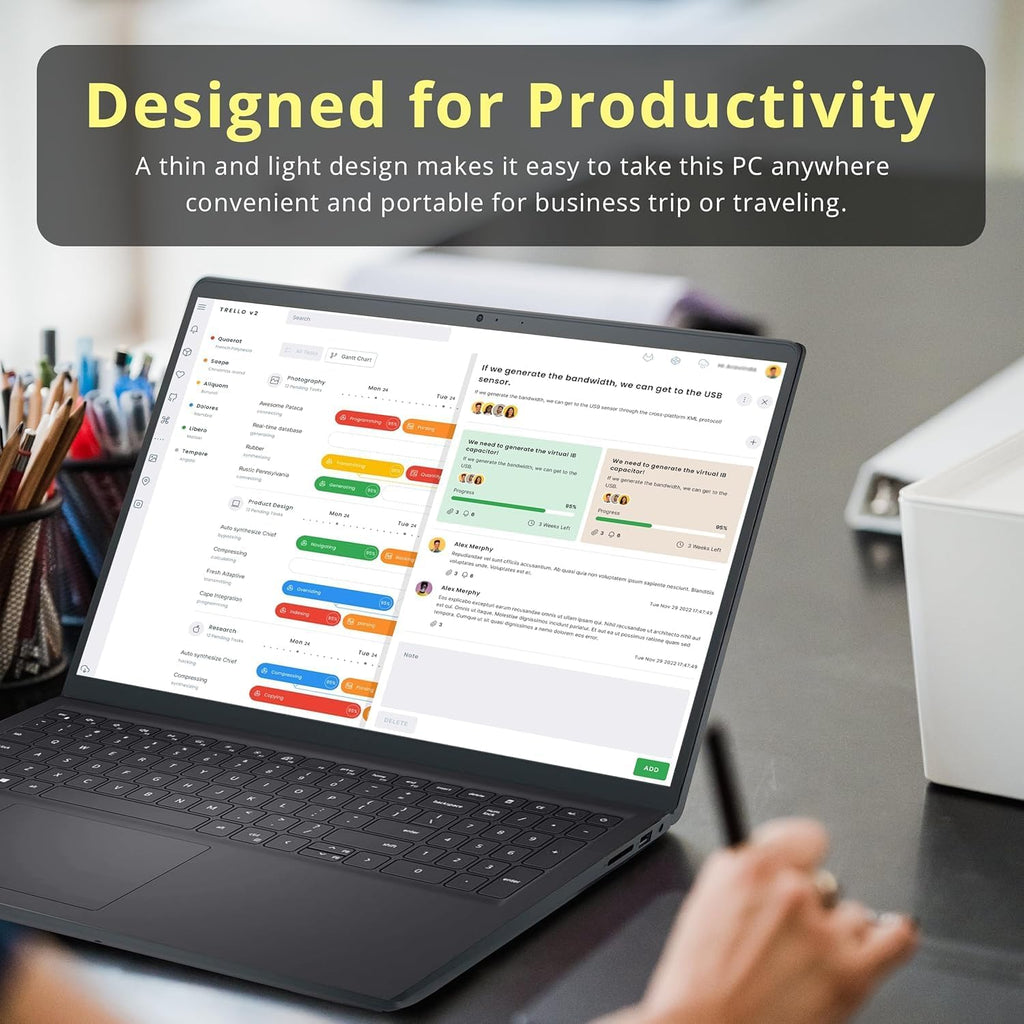 Dell Inspiron 15.6 Inch Business Laptop | FHD Touchscreen | Intel Core i7-1255U, 12th Gen 10-Core CPU (Up to 4.7 GHz) | 32GB RAM, 2TB SSD | Iris Xe Graphics | Windows 11 | WiFi-6 | 9HR Battery