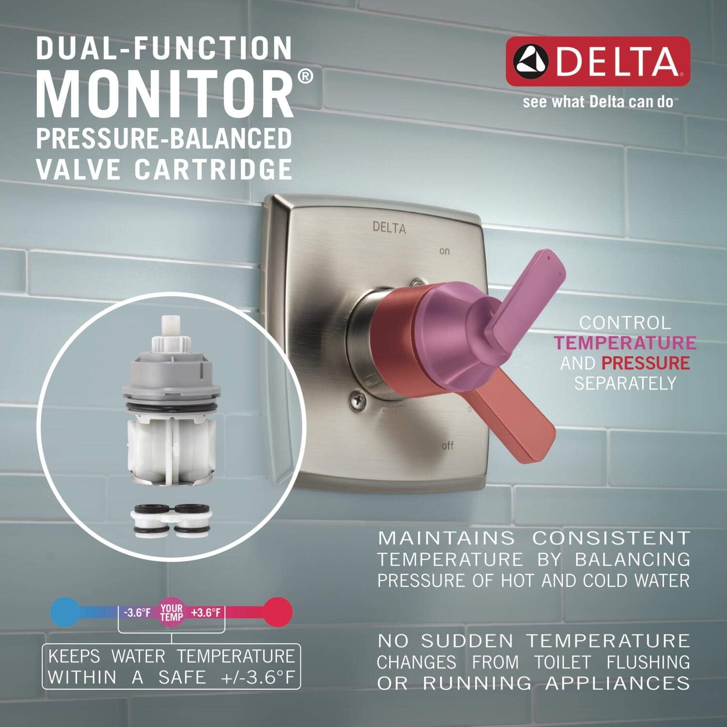 Delta Ashlyn 17 Series Dual-Function Bathtub & Shower Faucet Set with In2ition 2-in-1 Dual Shower Head Handheld Spray, Gold 2-Handle Valve Trim Kit, Champagne Bronze T17464-I-CZ (Valve Not Included)