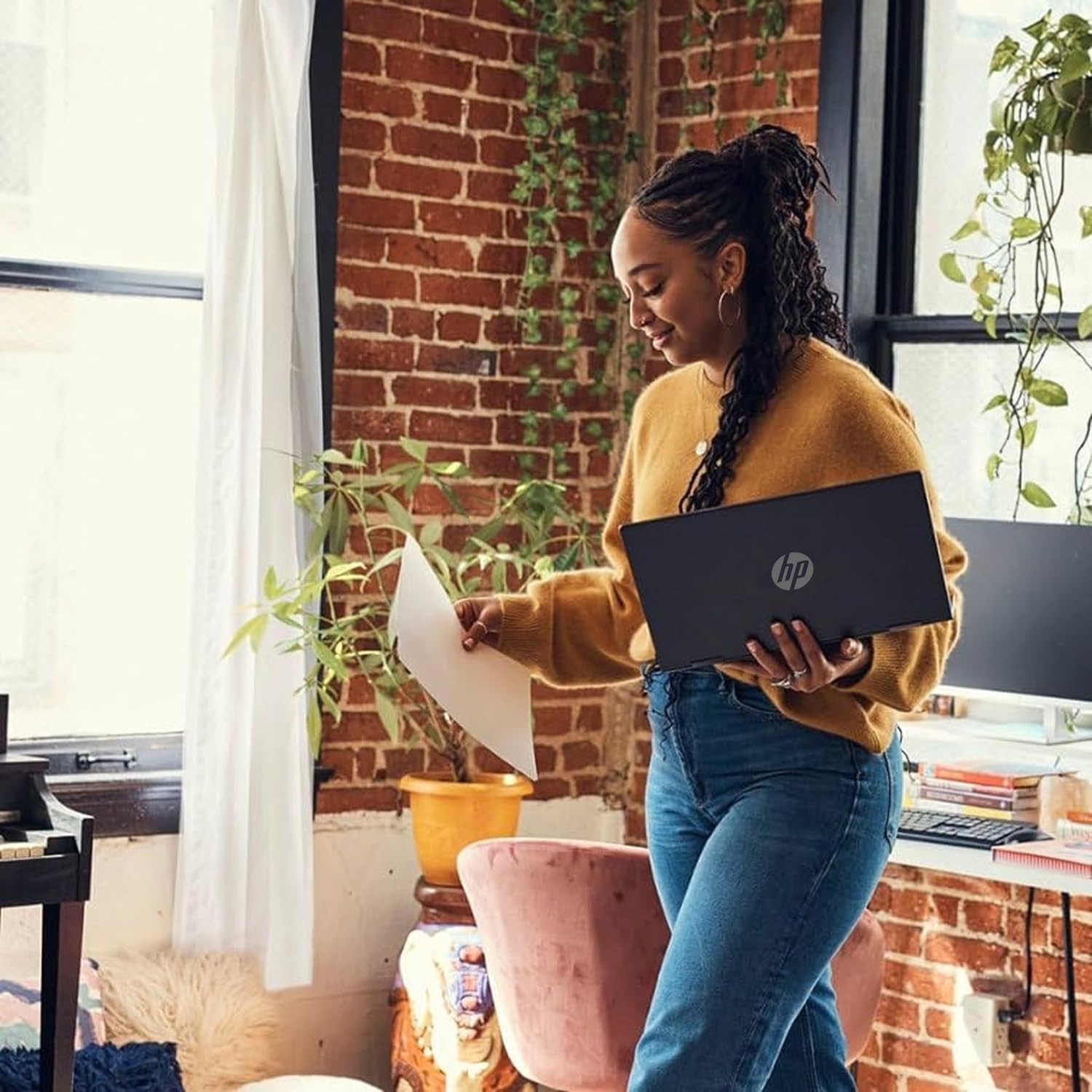 HP 15 Laptop(Include 1 Year Office 365), 16GB RAM, 512GB SSD, 15.6' FHD 1080p IPS Display, AMD Athlon Silver 3050U Processor, Ethernet Port RJ-45, SD Card Reader, Windows 11 Pro, WOWPC Recovery USB