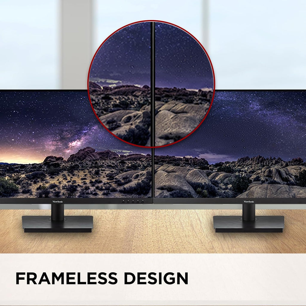 ViewSonic VA3209M 32 Inch IPS Full HD 1080p Monitor with Thin Bezels, 75Hz, Eye Care, HDMI, VGA (Renewed)