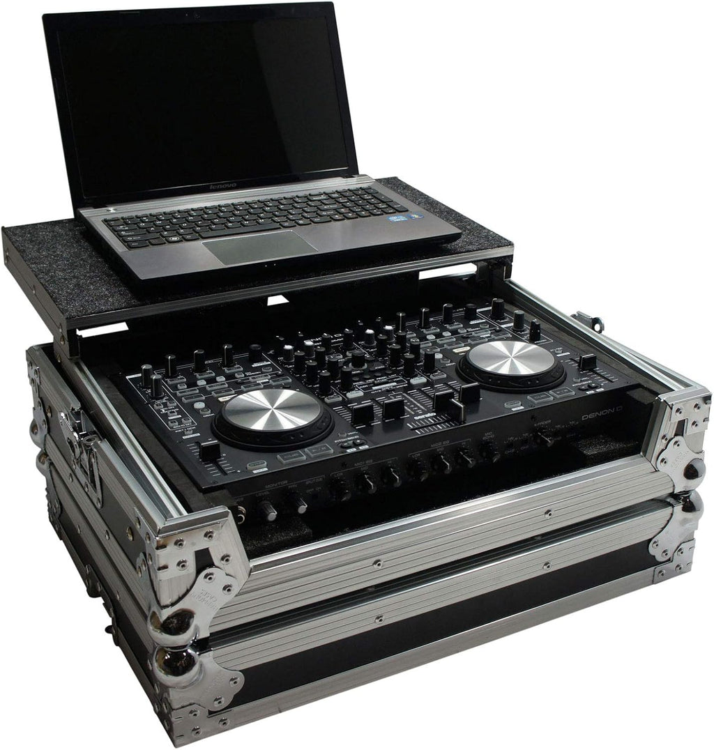 Harmony Audio HCDNMC6000LT Flight Glide Laptop Stand DJ Case Compatible with Denon DN-MC3000 New