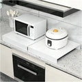Stove Burner Covers Stovetop Cover White L-Shaped Folded Edge Induction Cooker Holder for Counter Space, Sink, Rv，Electric Stove(80x50x7 cm)