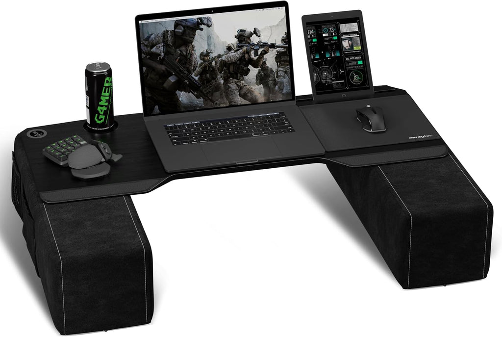Couchmaster CYBOSS, Extra Wide Laptop Stand for Couch and Bed, Ergonomic Design with Cushions, Lap Desk for Notebooks up to 18 Inches, You are The Big Boss! The CYBOSS!