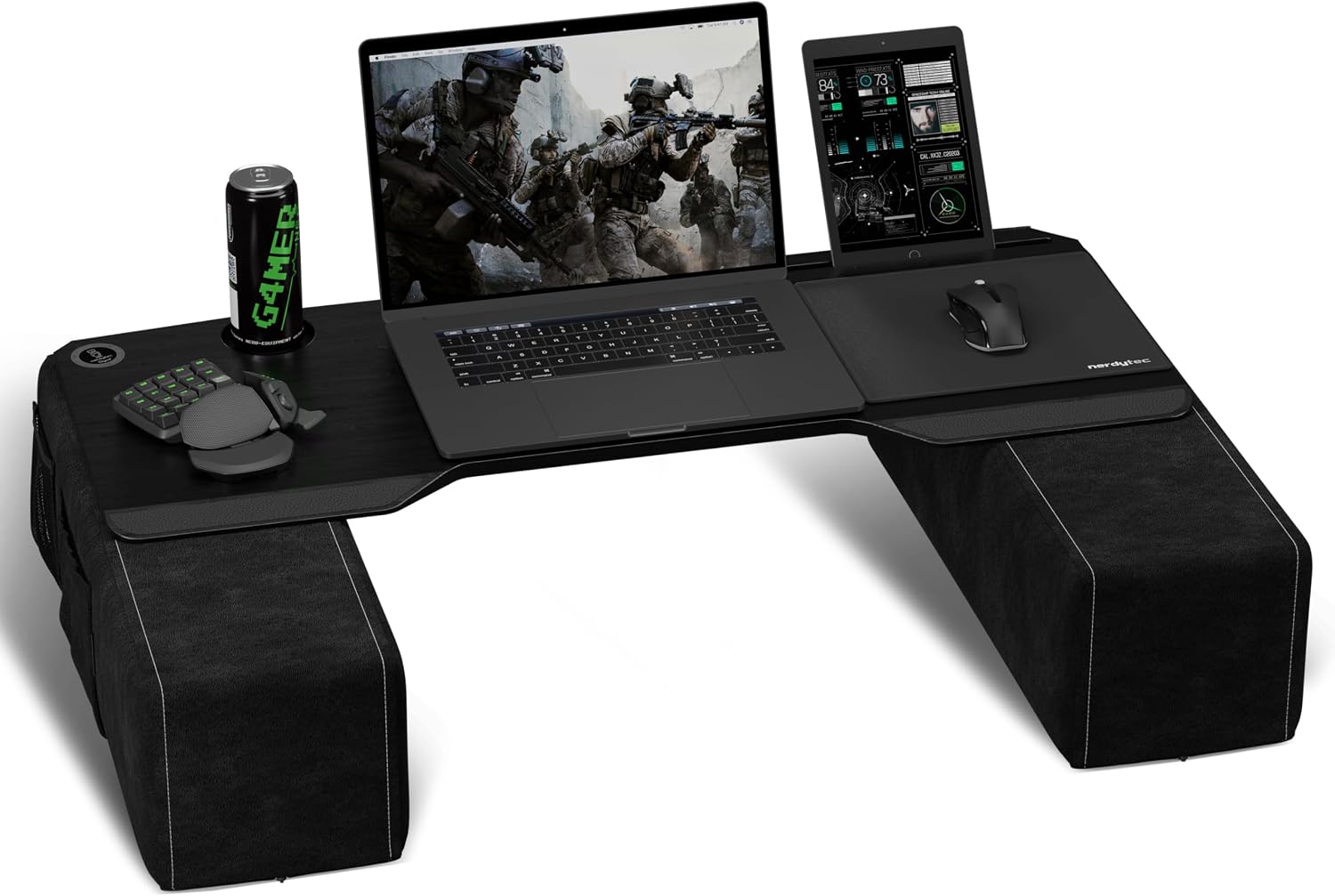 Couchmaster CYBOSS, Extra Wide Laptop Stand for Couch and Bed, Ergonomic Design with Cushions, Lap Desk for Notebooks up to 18 Inches, You are The Big Boss! The CYBOSS!