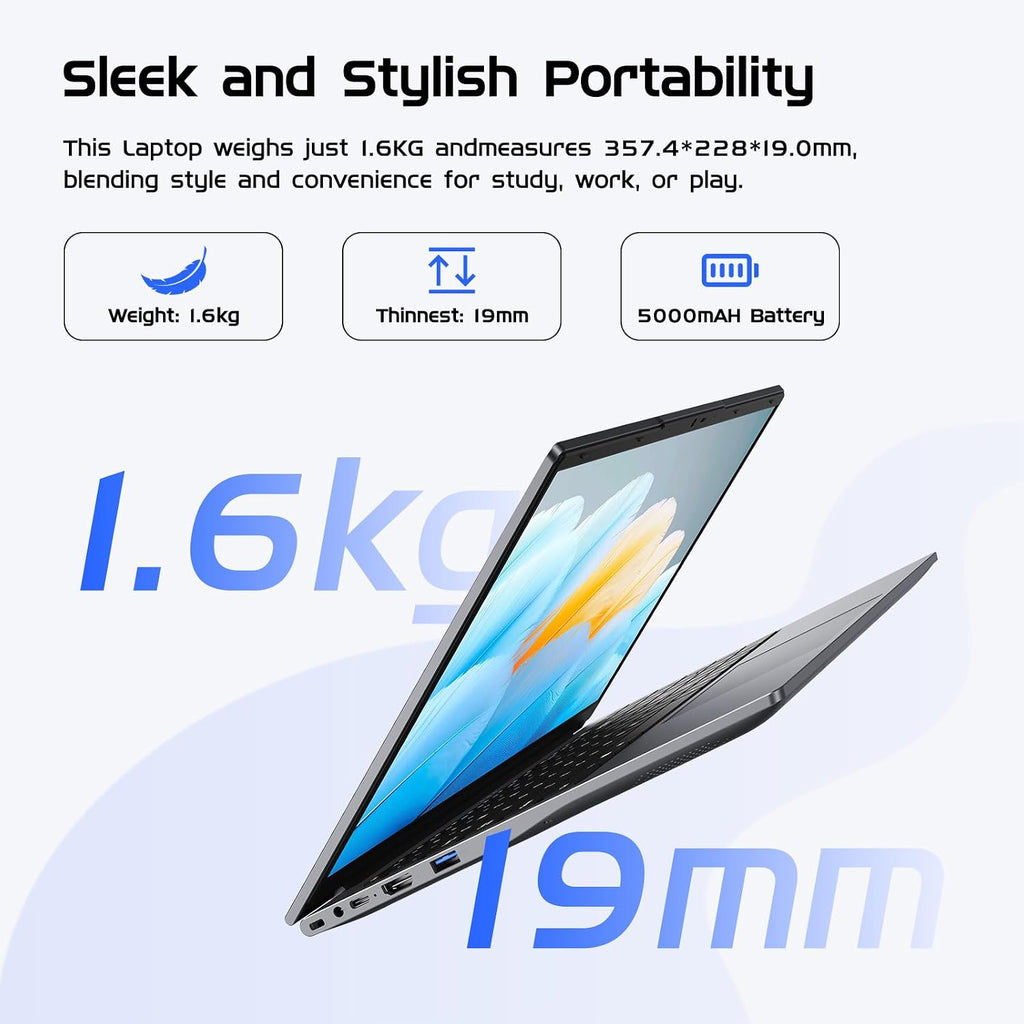 15.6' Laptop Computer 2-in-1,Win 11 Pro 8GB RAM 256GB SSD Core m3 8100Y(up to 3.40 GHz),MS Office 365 Ultra-Thin,FHD Touchscreen, Wi-Fi 5, BT5.1, RJ45,Backlit Keyboard (8GB RAM 256GB SSD)