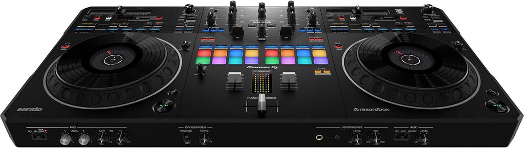Pioneer DDJ-REV5 4-Deck DJ Controller with Decksaver DS-PC-DDJREV5 Polycarbonate Cover
