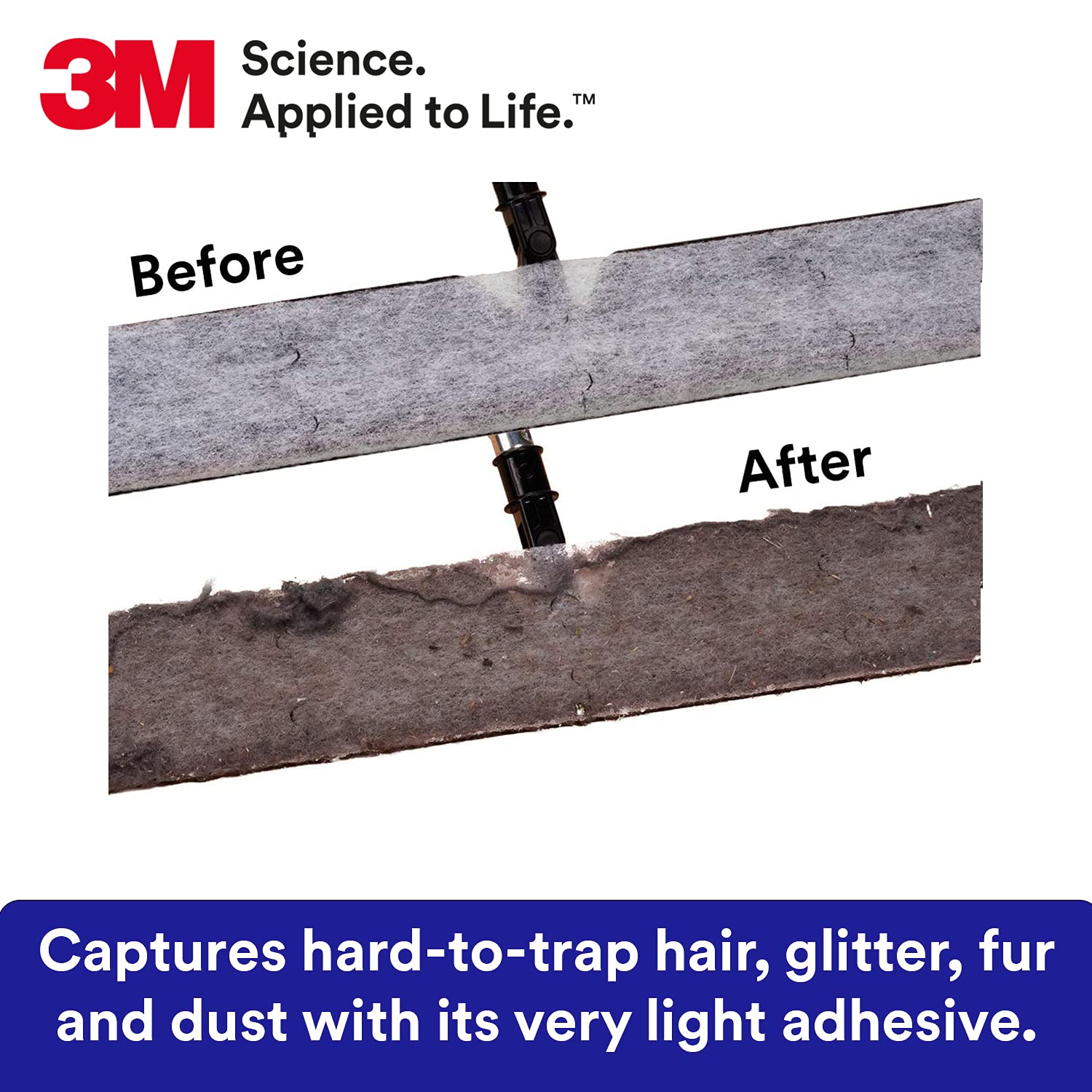 3M Easy Trap Sweep and Dust Sheets,1 Roll of 60 8' x 6' Sheets,Disposable Easy Sweep Floor Duster,Picks Up 8X More Dirt,Dust,Sand,Hair,Works on Dry or Wet Surfaces,Hardwood Floors,59152W,(Pack of 8)