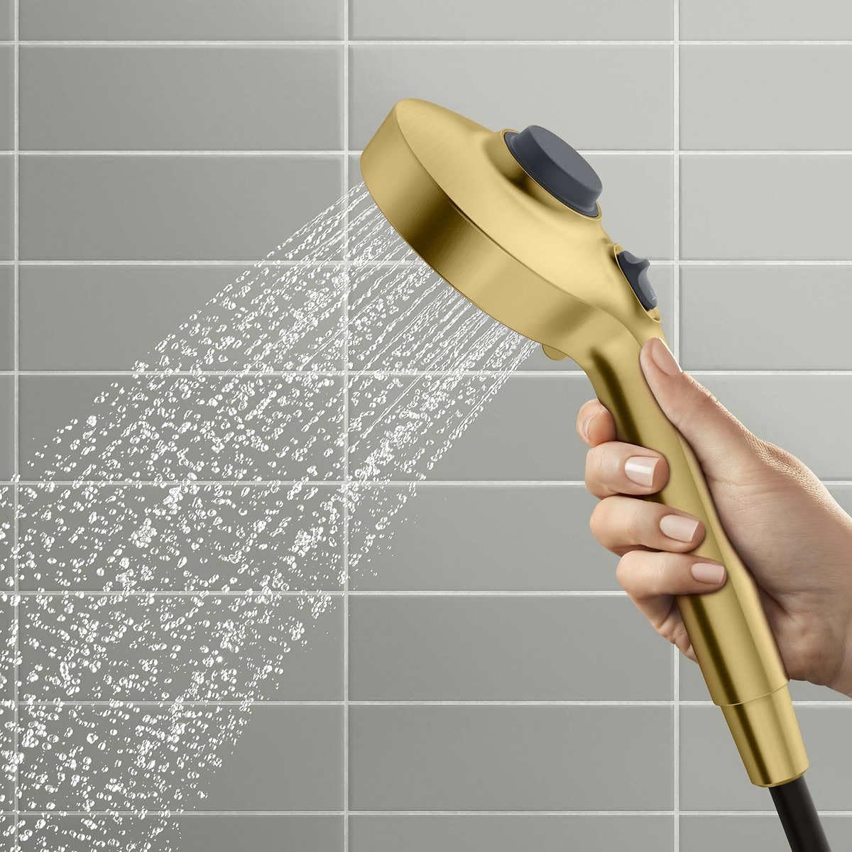 Kohler Prone 3-in-1 Multifunction Shower Head with PowerSweep (Gold)