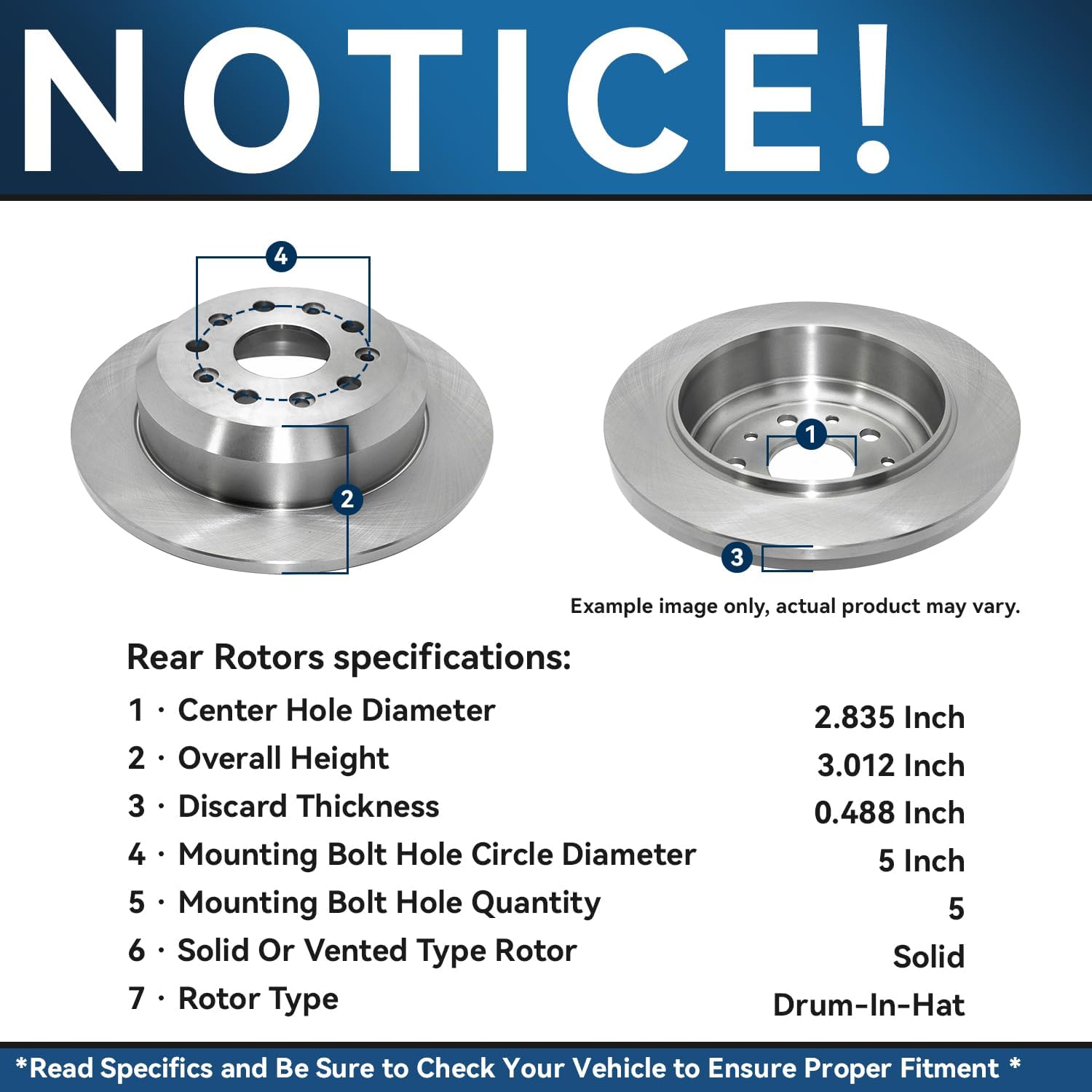 Detroit Axle - Brake Kit for Jeep 2018 2019 2020 2021 2022 2023 Wrangler, Disc Brakes Rotors Ceramic Brake Pads Replacement : 12.99' inch Front and 13.46' inch Rear Rotor