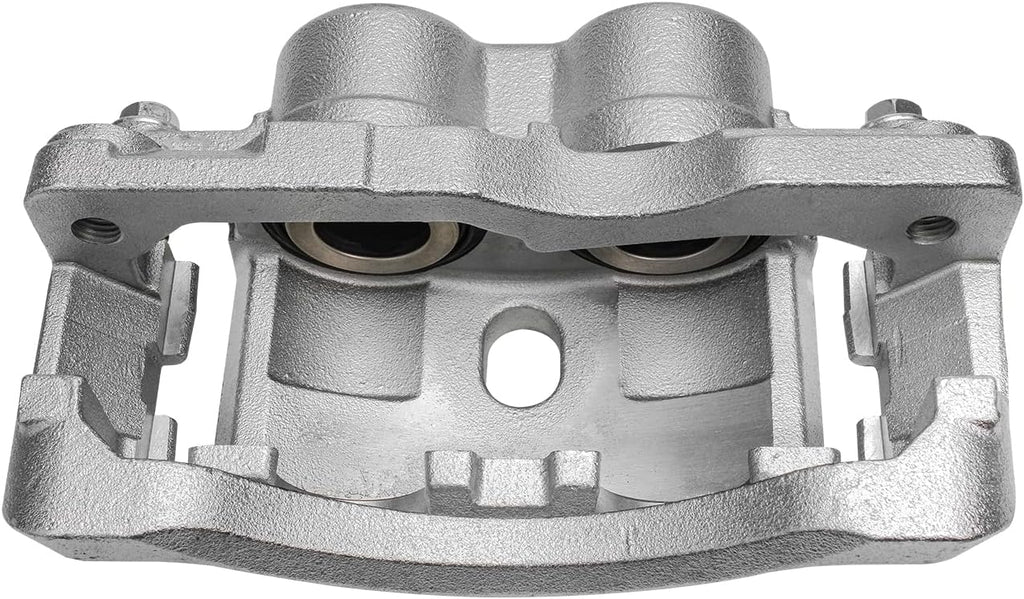 Detroit Axle - Front Brake Kit for Silverado Sierra Express Savana Yukon XL 2500 3500 Cadillac DeVille Hummer H2, Drilled & Slotted Disc Brake Rotors Brake Caliper Replacement