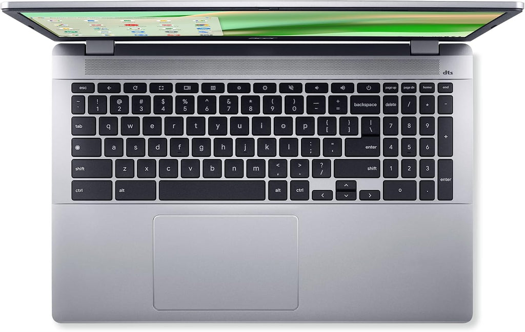 acer Chromebook 315 CB315-5H-C7KX Laptop | Intel Processor N100 | 15.6' Full HD (1920 x 1080) IPS Display | 4GB LPDDR5 | 128GB eMMC | Intel Wireless Wi-Fi 6E AX211 | Chrome OS | Sparkly Silver