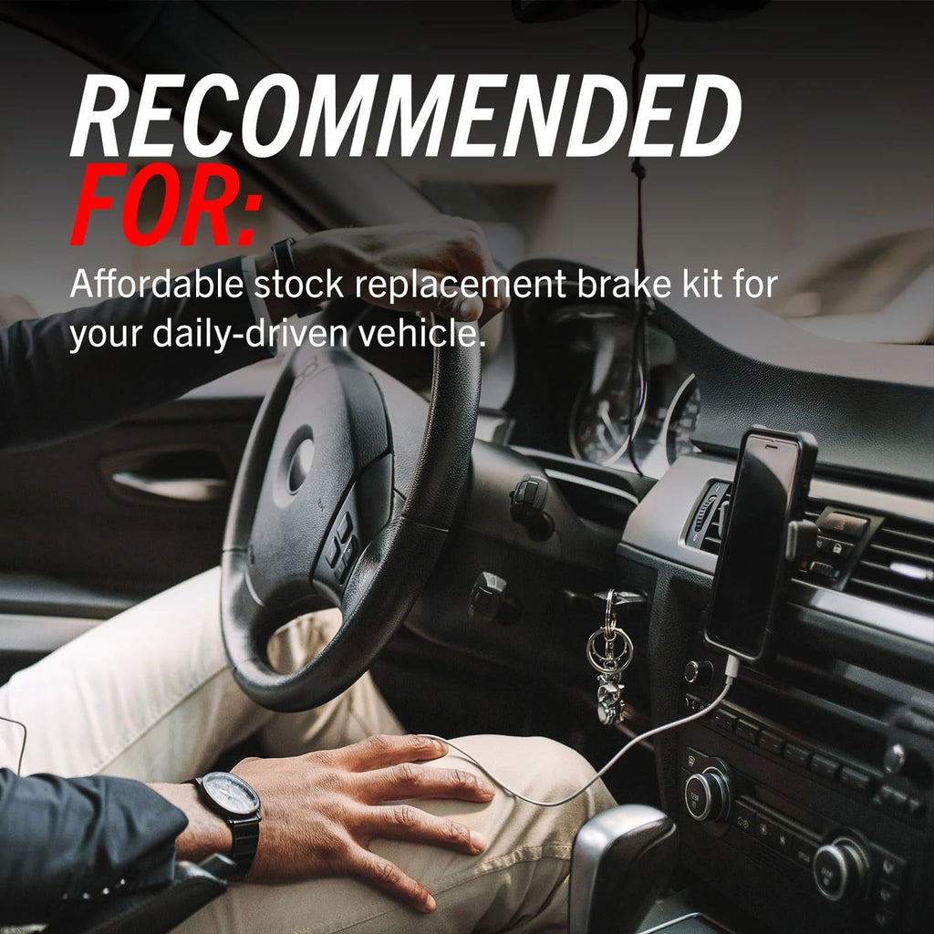 PowerStop Front Brake Kit for Fiat 500X 2016-21 |Jeep Compass 2017-22 |Renegade 2015-23 - Z17 Ceramic Brake Pads & Disc Rotors Replacement, KOE7299