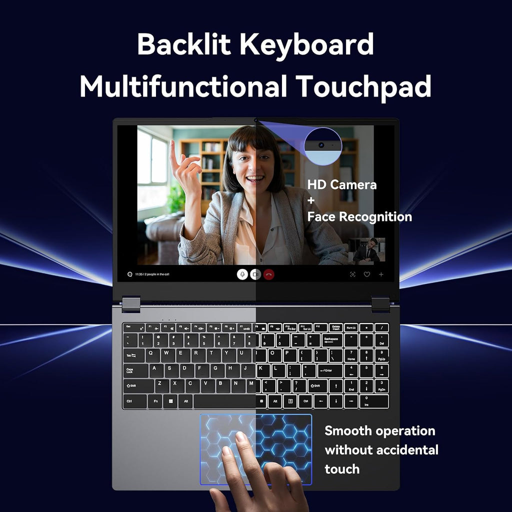 15.6' 2-in-1 Laptop/Tablet with 120Hz Incell Touchscreen,AMD Ryzen 5 7430U (6-Core up to 4.0GHz),16GB RAM 512GB SSD,360° Flip,FHD,Win 11,Backlit Keyboard for Creative Work,Business & Student