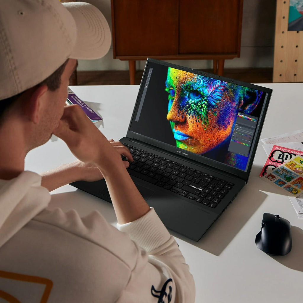 ASUS Vivobook Go 15.6'' FHD Laptop, 8-Core Intel i3 Processor, 8GB RAM, 128GB Storage, WiFi & BT, NanoEdge Display, Fast Charge, Keypad, Webcam, USB-C, HDMI, Lifetime Office, Windows 11 Home