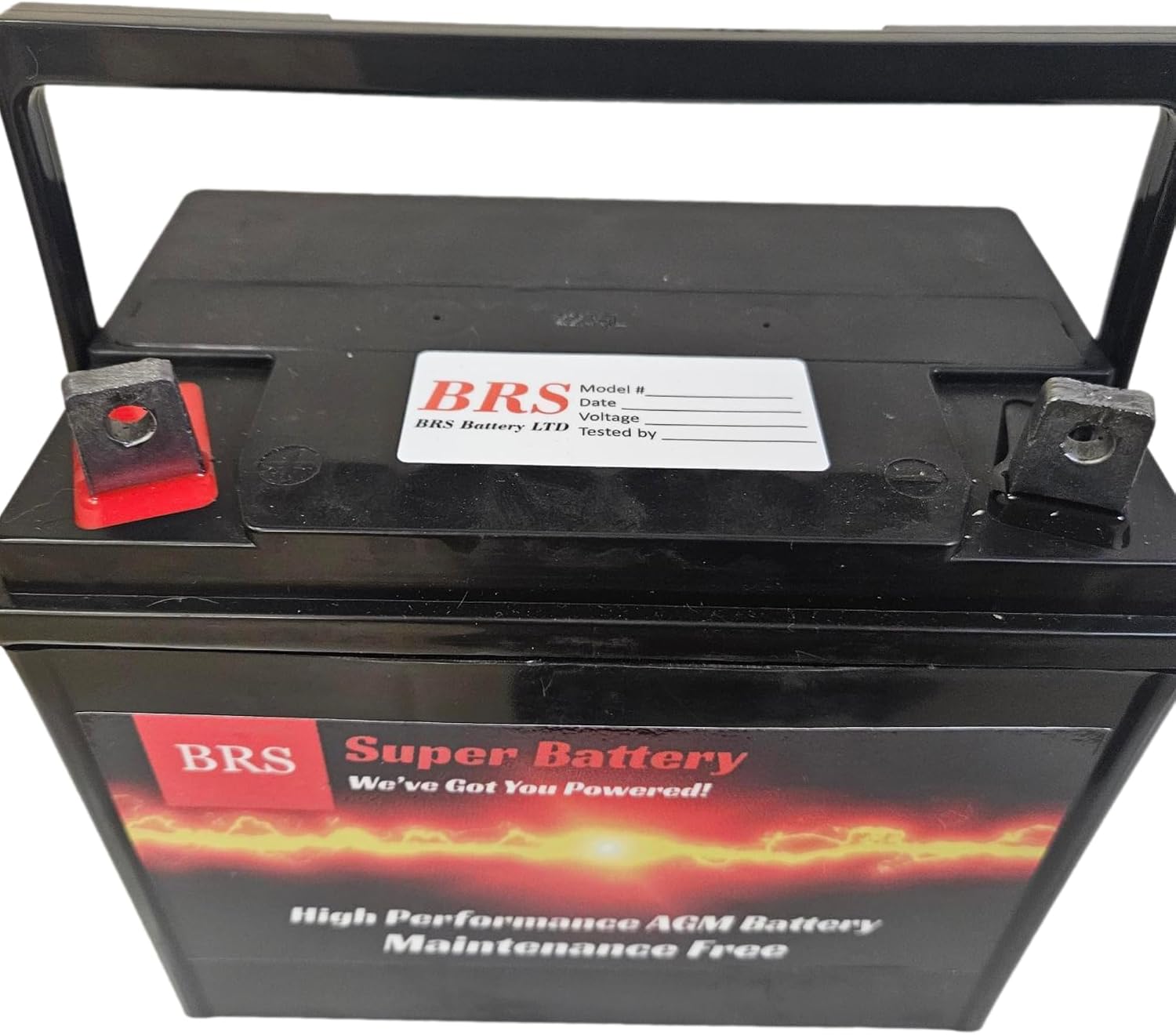 BRS U1 AGM Battery, 12V 300 CCA – Group U1 Lawn Tractor, Mower, Generator, UTV, ATV, Ride-On | Sealed, Maintenance-Free, Vibration Resistant, Long-Lasting, Cold-Weather Ready, Arrives Fully Charged