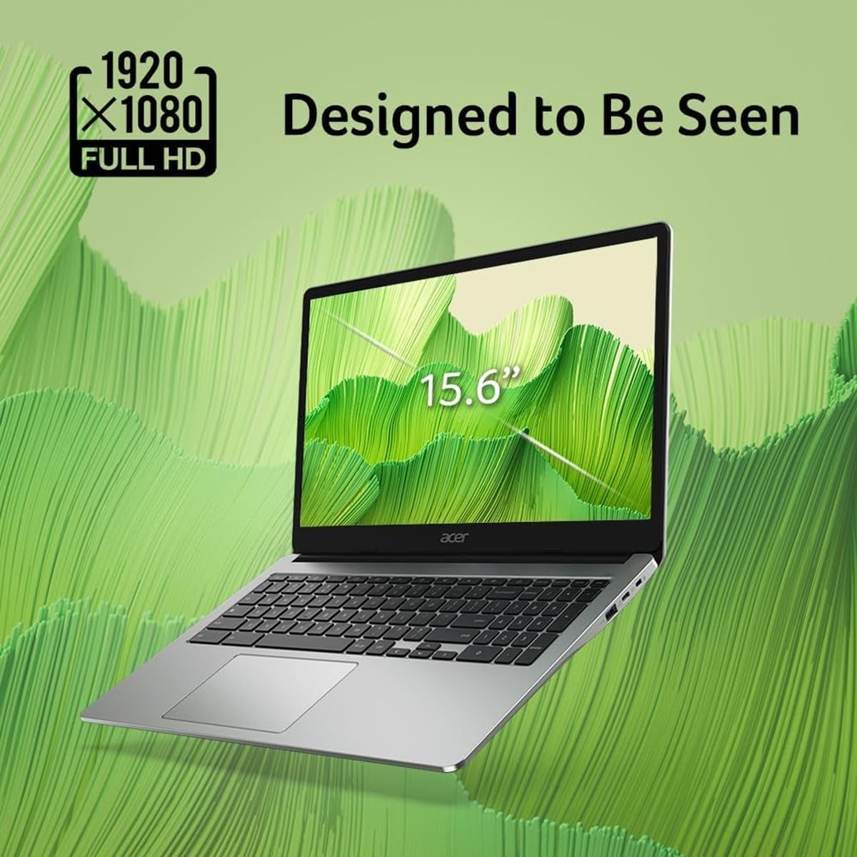 Acer Chromebook 315 Laptop (15.6' FHD, Intel Celeron N4500, 4GB RAM, 128GB Storage (64GB eMMC + 64GB SD Card) Home & Student, Long Battery Life, Numeric KB, Wi-Fi, Webcam, IST Hub, Chrome OS, Silver