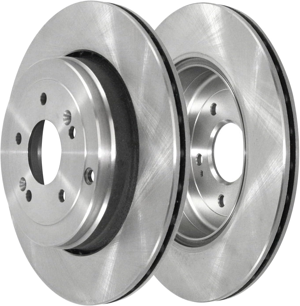Detroit Axle - 8pc Brake Kit for Hyundai 2010-2016 Genesis Coupe Disc Brake Rotors Ceramic Brake Pads with Hardware 2011 2012 2013 2014 2015 Replacement : 13.39' inch Front and 12.99' inch Rear Rotor