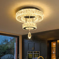 Modern Chandelier Bedroom Light Indoor LED Dimmable Lights Ceiling Chandeliers for Dining Room Kitchen Entryway Black 20W LEDs Fixtures 1600 Lumens