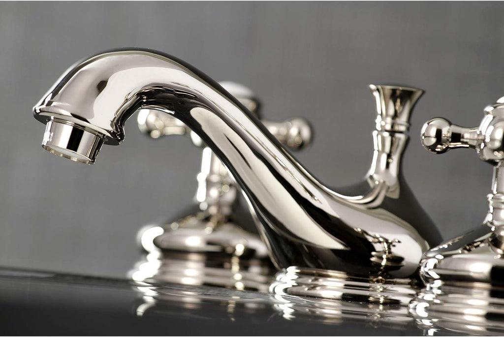 Kingston Brass KS1166BX 8 in. Widespread Bathroom Faucet, Polished Nickel