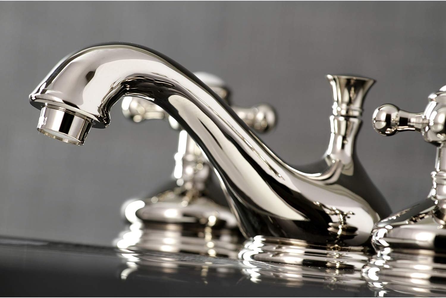 Kingston Brass KS1166BX 8 in. Widespread Bathroom Faucet, Polished Nickel