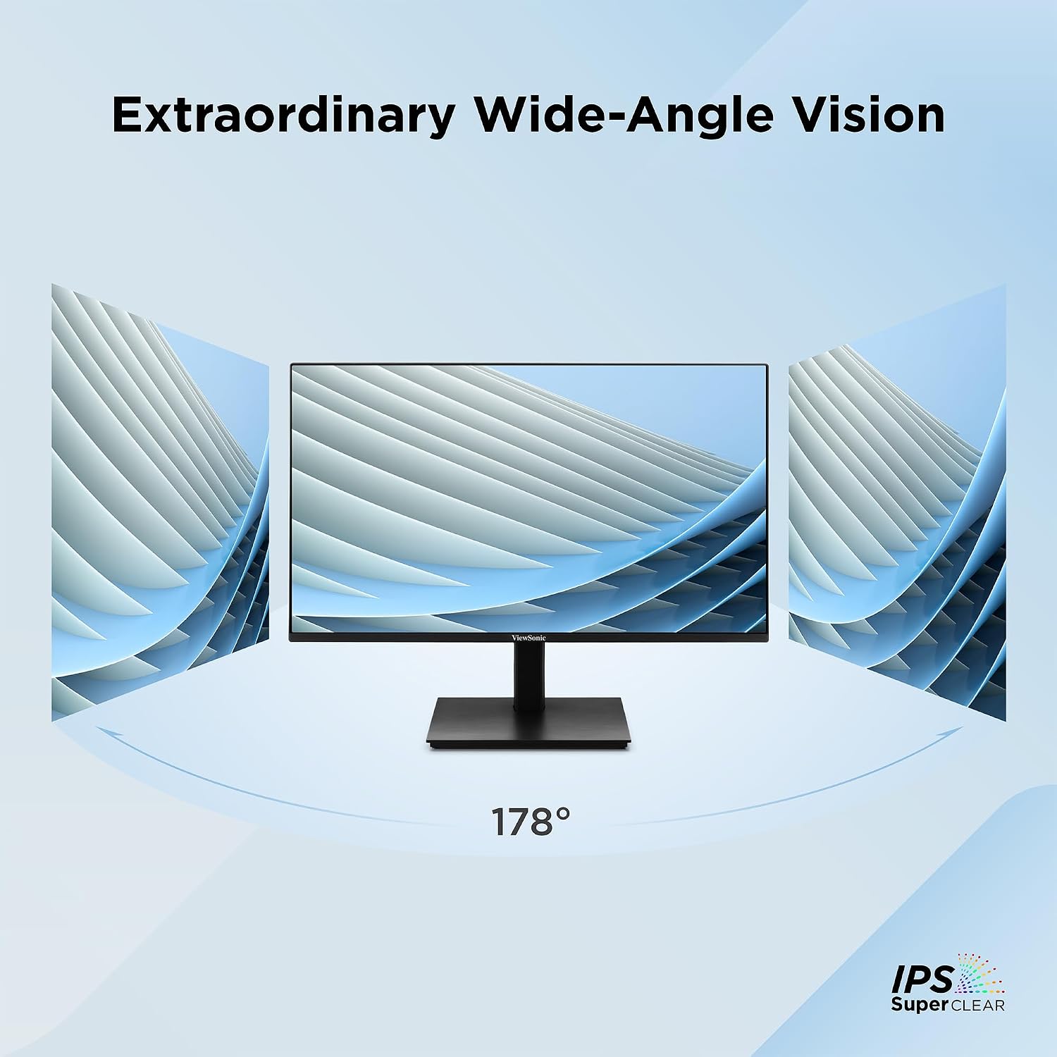 ViewSonic VA2448-MHJ 24 Inch 1080p Monitor, IPS Display with 120Hz for Smooth Home and Office Viewing, Eye Care Technology, Advanced Ergonomics, HDMI, and VGA Inputs