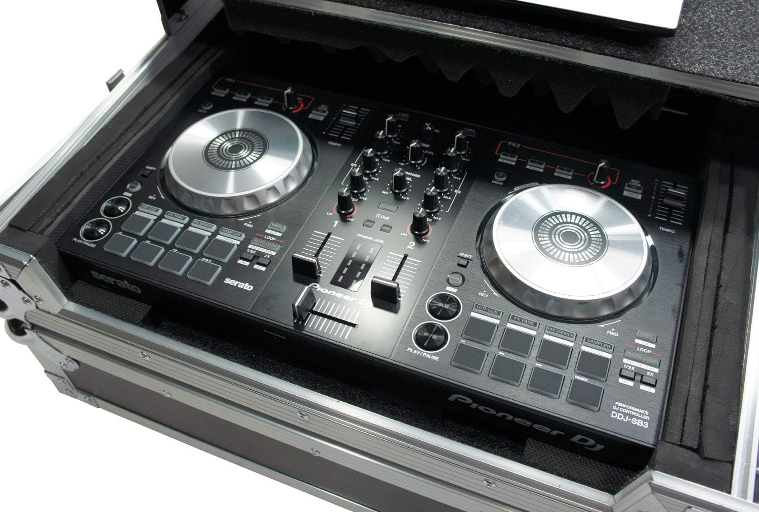 Harmony Audio Harmony HCMINILT Flight Glide Laptop Stand DJ Custom Case Compatible with American Audio VMS4.1