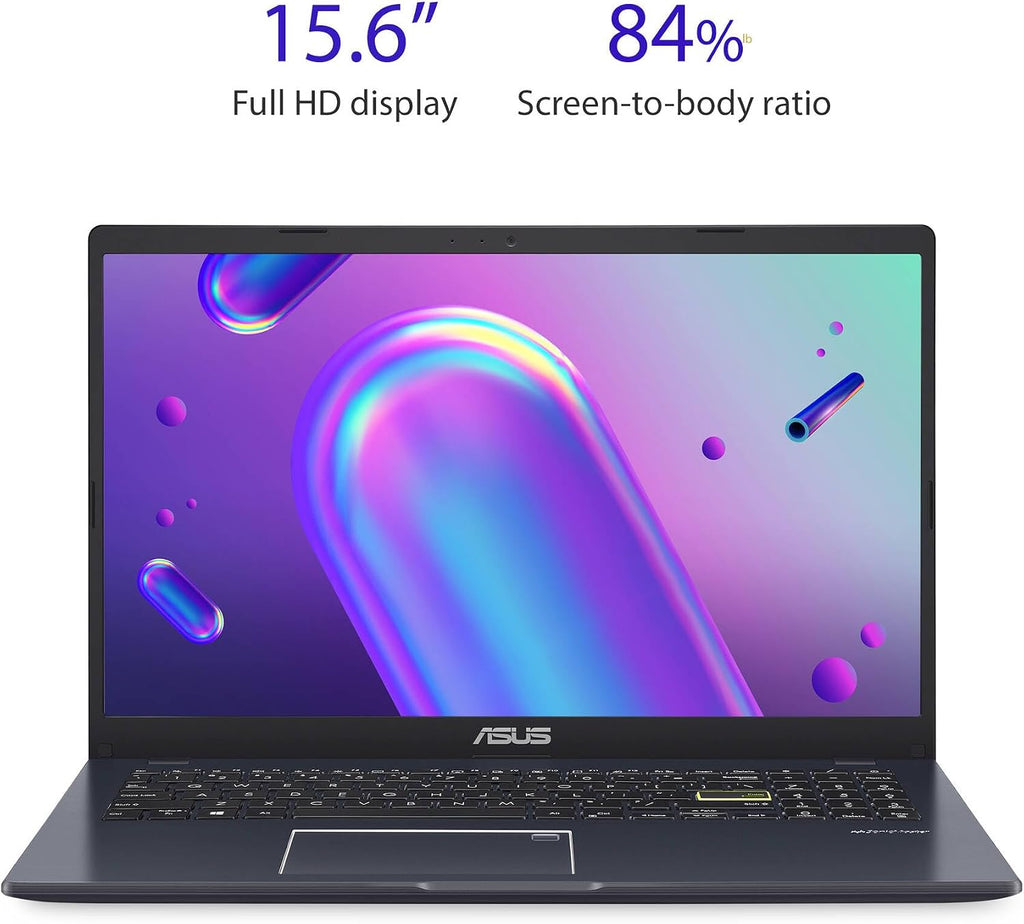 ASUS Laptop L510 Ultra Thin Laptop, 15.6' FHD Display, Intel Celeron N4020 Processor, 4GB RAM, 64GB Storage, Windows 10 Home in S Mode, 1 Year Microsoft 365, Star Black, L510MA-DH02