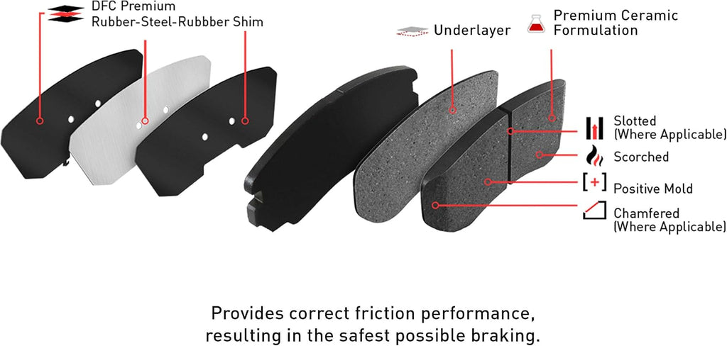 Dynamic Friction Company Front Brakes and Rotors| Automotive Replacement Brake Kits| Front 3000 Ceramic Brake Pads and Rotors Kit| Fits 2009-2016 Audi A4, 2009-2015 Audi A5