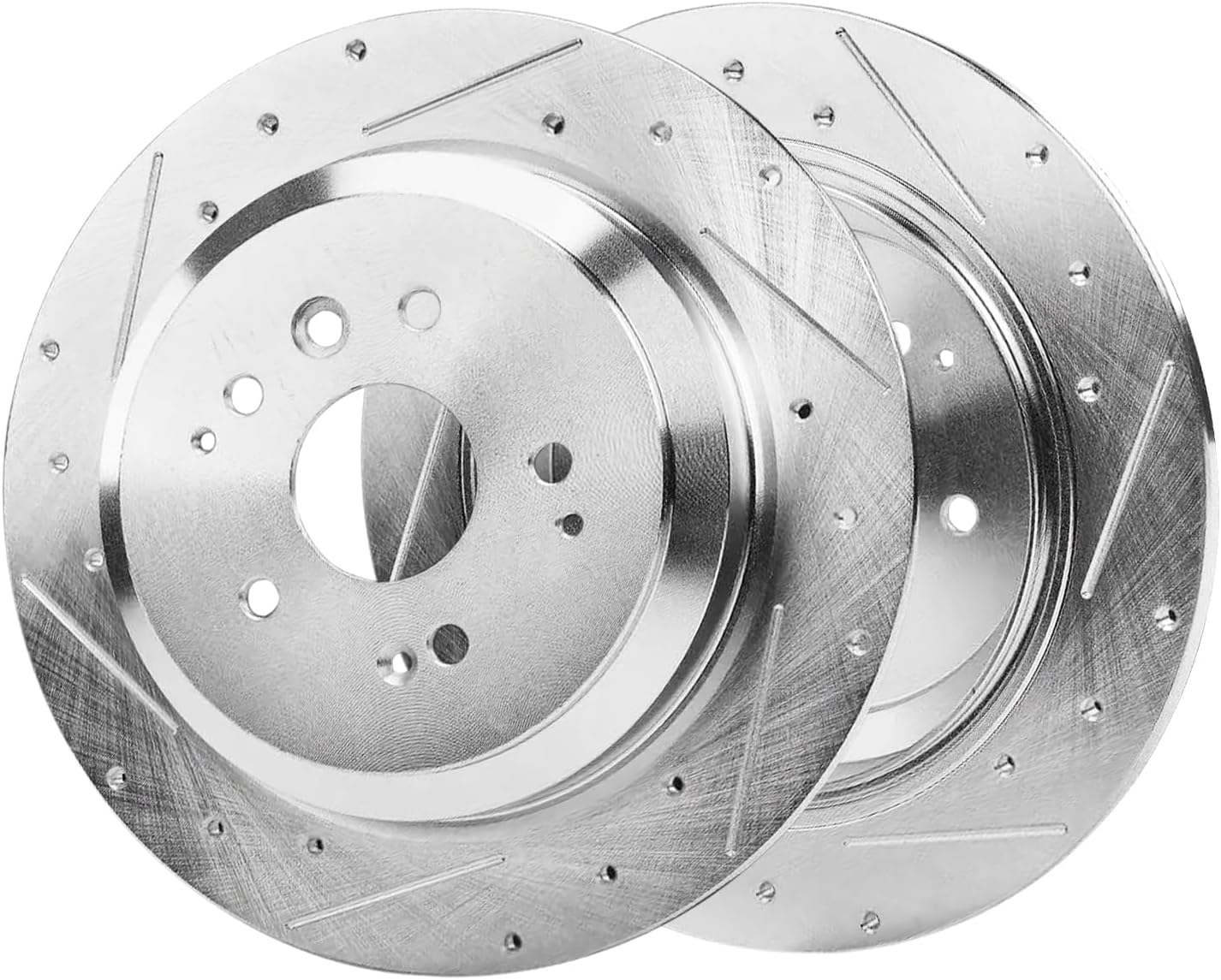 Detroit Axle - Rear Brake Kit for Acura 2014 2015 2016 MDX, Drilled and Slotted Disc Brakes Rotors Ceramic Brake Pads Replacement: 12.98' inch Rotor