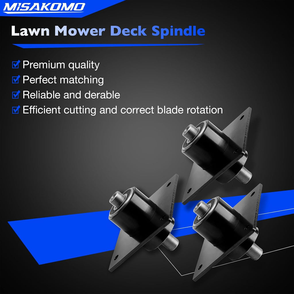 3 PCS Lawn Mower Blade Drive Spindle Compatible with Swisher ZT-2250 Zero Turn Mowers Replace Swisher 9018 285-790