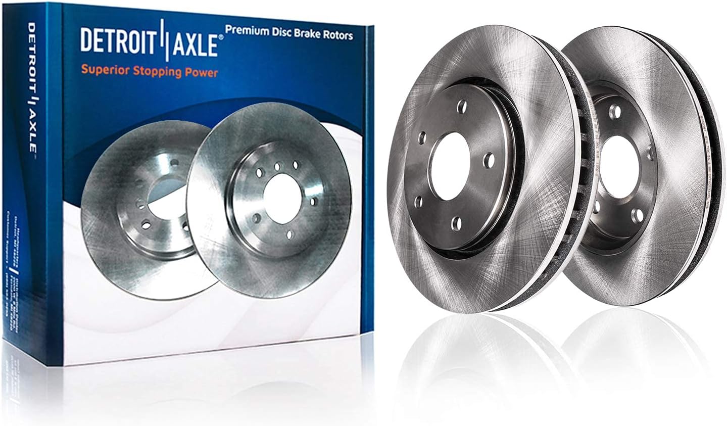 Detroit Axle - Brake Kit for 2012-2015 Honda Civic, 2013 2014 Disc Brake Rotors Ceramic Brakes Pads Rear Brake Drums Brakes Shoes Replacement : 10.31' inch Front Rotors
