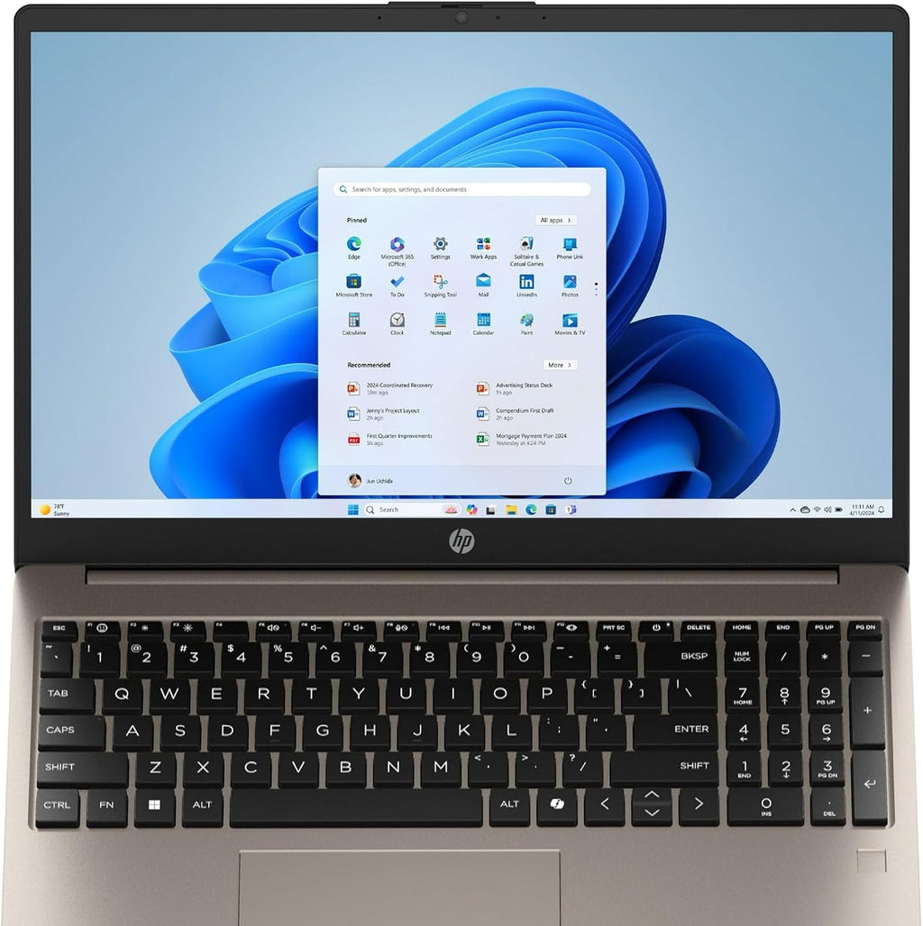 HP 15-fd000 Laptop 2025 15.6' FHD 1920 x 1080 Display 60hertz Touchscreen, Intel Core i3-N305, 8-core, Intel UHD Graphics, 8GB DDR4, 512GB SSD, Wi-Fi 6, Bluetooth 5.3, 720p HD Camera, Windows 11 Home