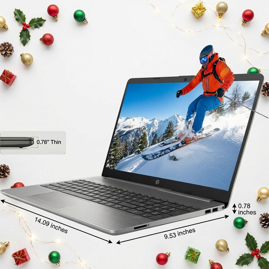 HP 15.6' Business&Student Laptop Computer, 2025/2026 Edition, Copilot AI, Intel Dual Core Processor Series, 16GB RAM, 1TB SSD, Ethernet & SD Card Reader, Up to 9 Hours Battery Life, Windows 11 Pro
