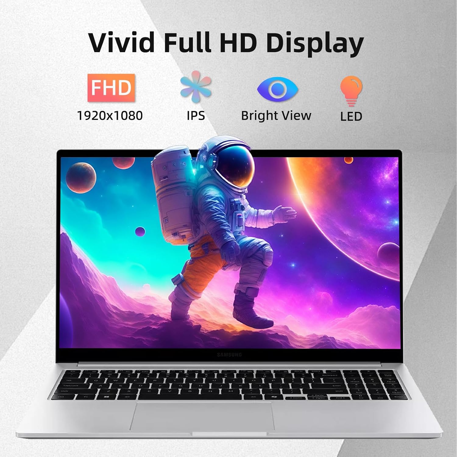 Samsung Galaxy Book4 Business Laptop - Win 11 Pro, 15.6' FHD Display, Intel 10-Core 7-150U(Beats i7 1355U), 16GB RAM, 1TB SSD, Backlit Keyboard, Fingerprint, Long Battery Life, W/Redragon Accessory