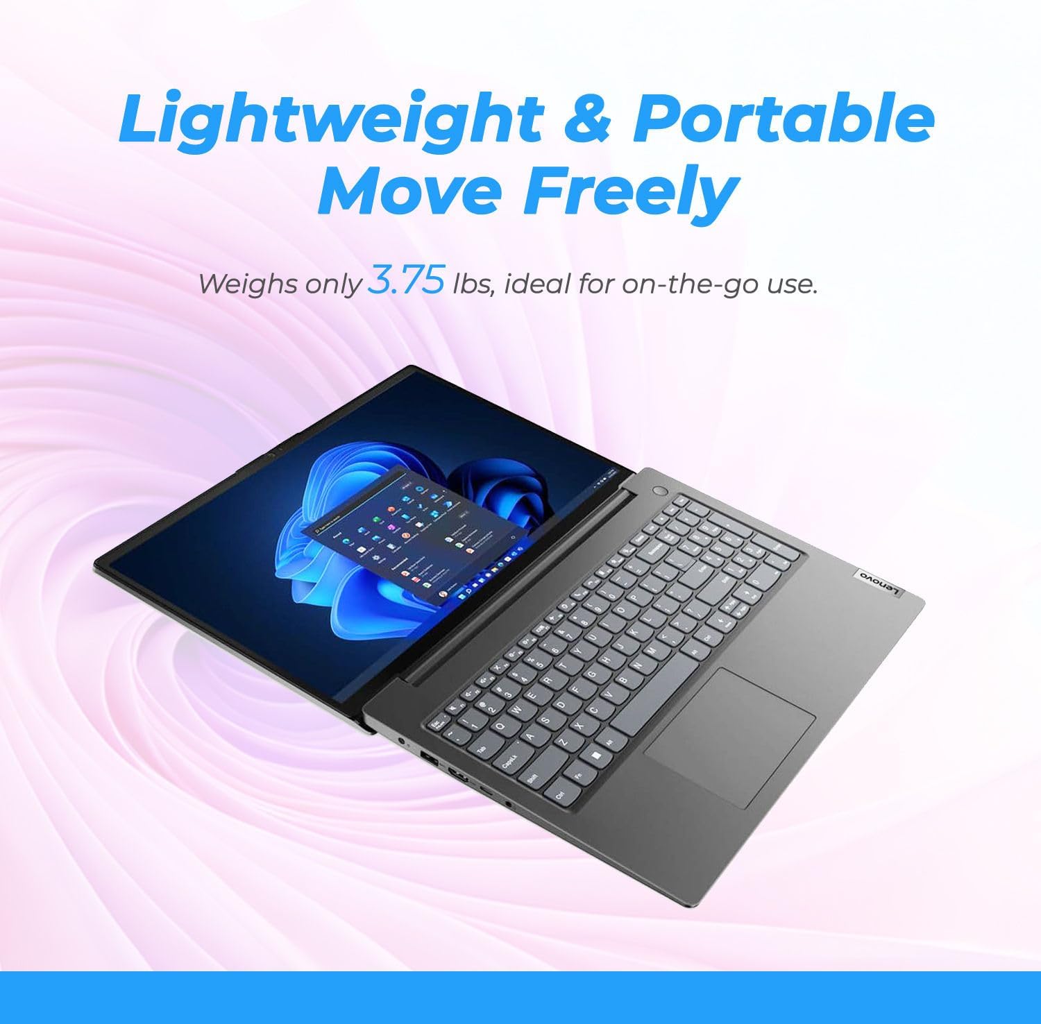 Lenovo V15 Newly Designed Business Laptop(2025/2026 Edition) | Intel 4-core Processor | 15.6' FHD (1920 x 1080) | 16GB DDR4 | 512GB PCIe SSD | WiFi-6 | Military Durable | Windows 11 Pro